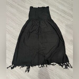 Black dress with floral detail. Size smalll